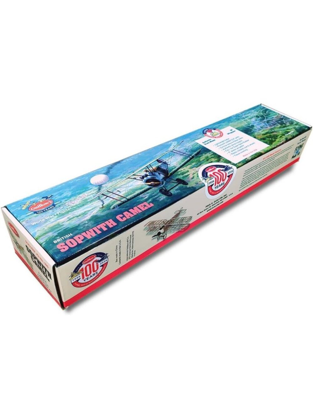 WWI Sopwith Camel Balsa Wood Model Airplane Kit - Laser-Cut, 18" DIY Craft